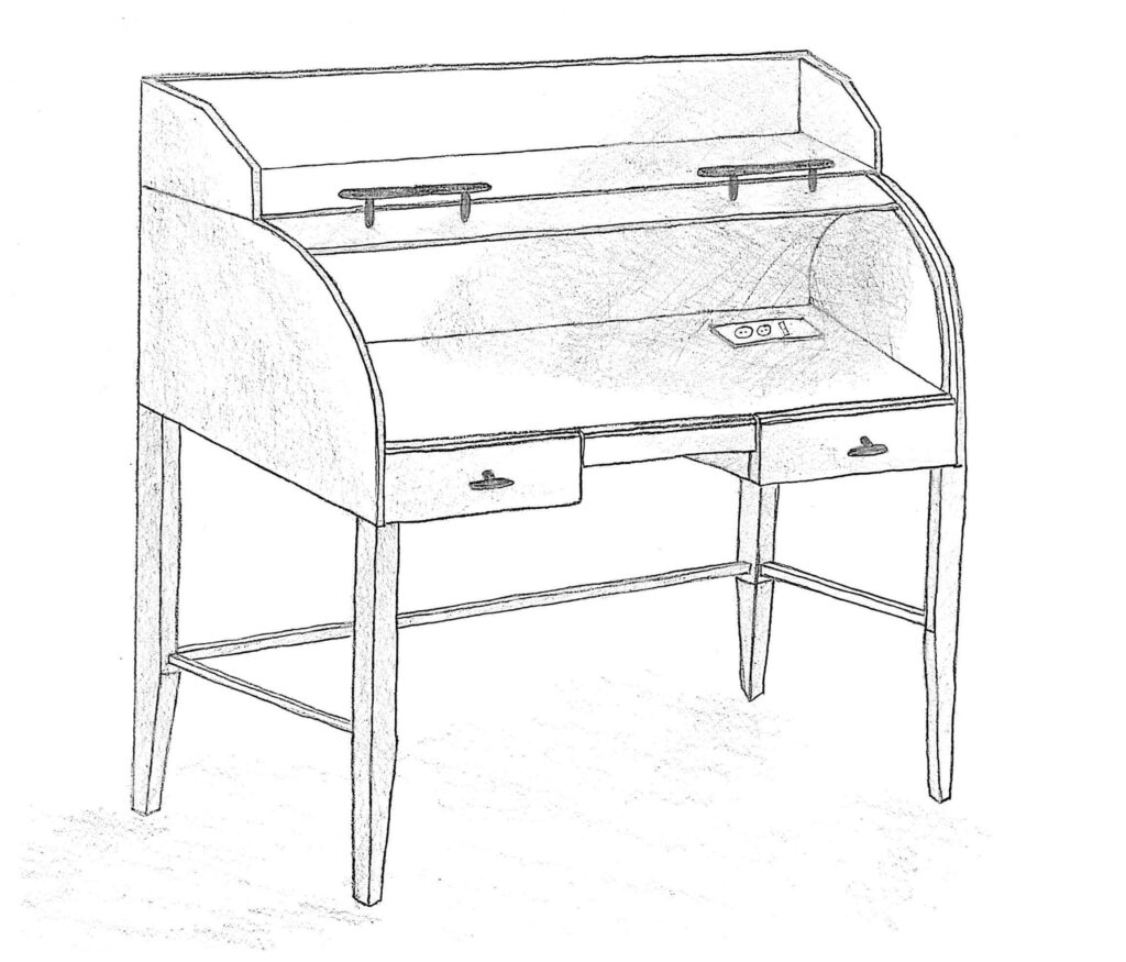 Philiph Hobohm Meisterstück: Mein Sekretär – Skizze