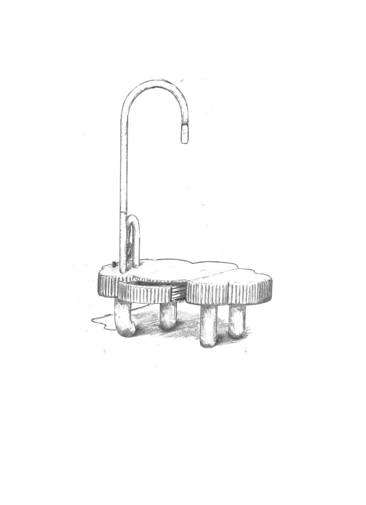 Cirrus Federwolke von Sören Beineke – Skizze